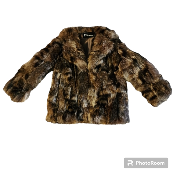 Furrocious Jackets & Blazers - Vintage Furrocious Natural Raccoon Sides Fur Coat Size Medium
